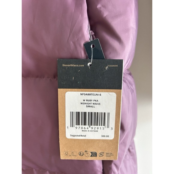 $300 The North Face Women's Small Ruby Parka Midnight mauve Small - Picture 11 of 11